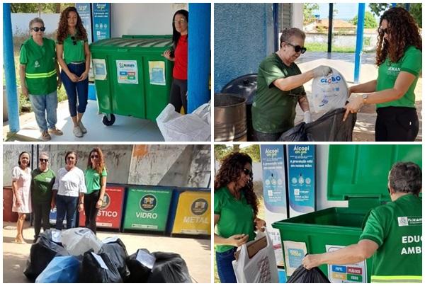 Projeto Escola Seletiva realiza 7º recolhimento de recicláveis em Floriano.(Imagem:Reprodução)