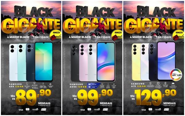 Black Gigante: Ofertas imperdíveis e parcelamento em até 10x sem juros no Armazém Paraíba(Imagem:Divulgação)