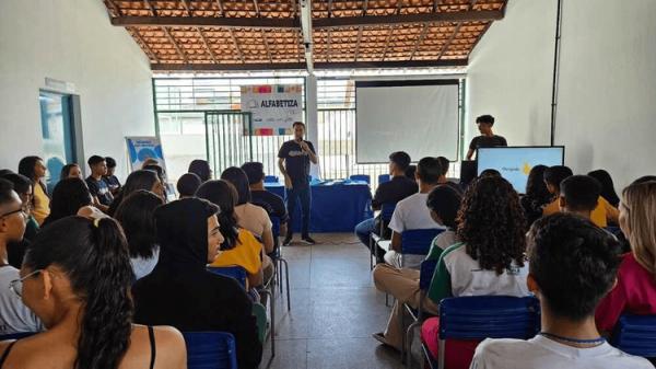  Equipe Seduckathon de Pio IX realiza visitas a escolas para promover intercâmbio educacional.(Imagem:Divulgação)