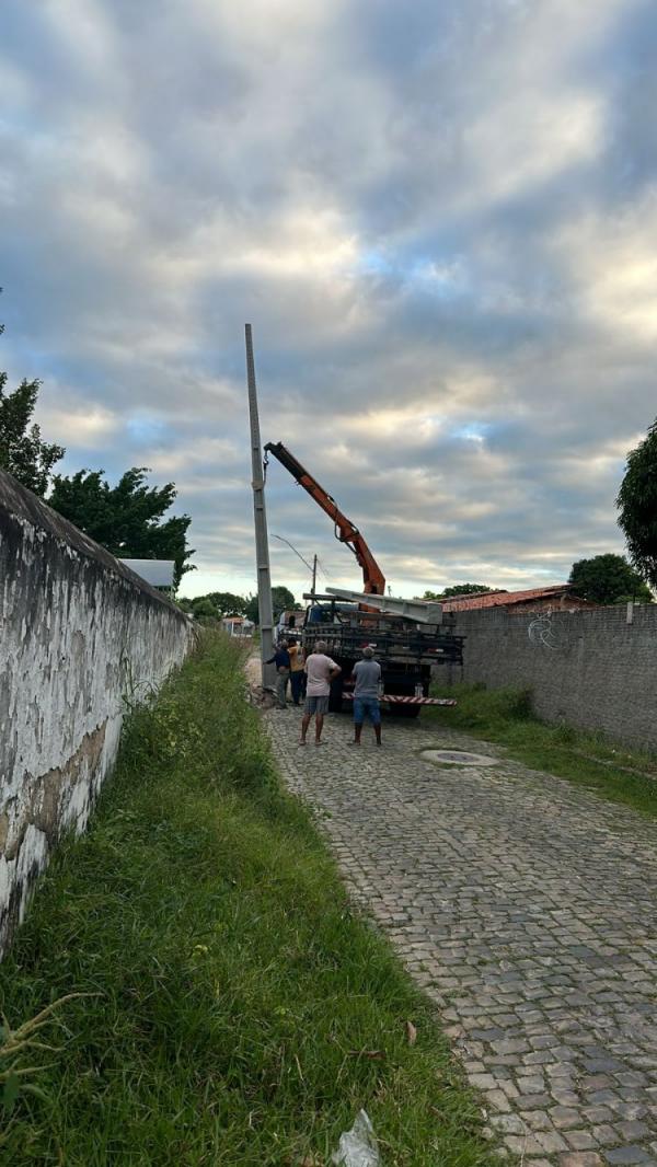 Infraestrutura: Prefeitura de Floriano amplia parque de iluminação pública.(Imagem:Secom)