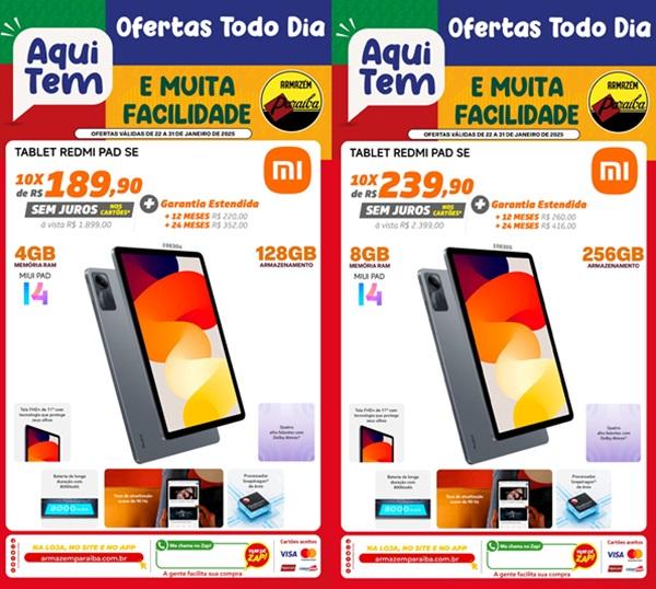 Ofertas em tablets(Imagem:Divulgação)