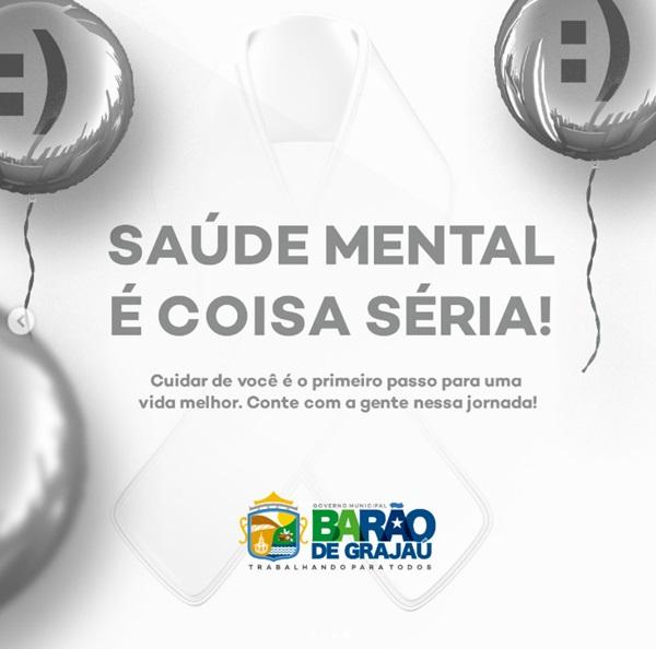 Prefeitura de Barão de Grajaú destaca a importância do Janeiro Branco para a saúde mental(Imagem:Divulgação)