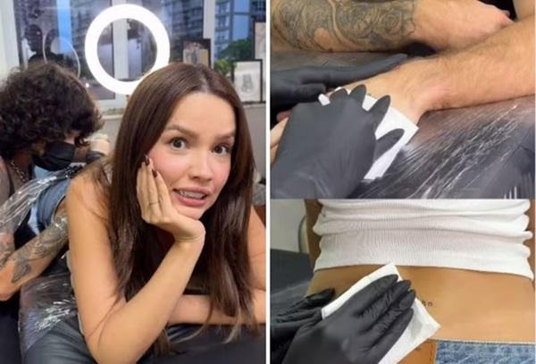 Juliette e noivo, Kaique Cerveny, fazem tatuagem de casal (Imagem: Reprodução/Instagram)