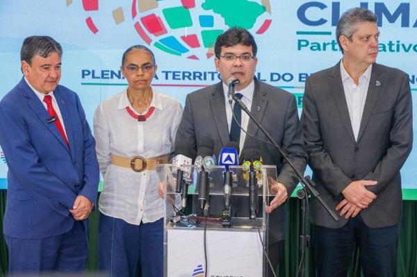 A declaração do governador foi dada em coletiva ao lado de ministros que participam de Plenária do Plano Clima Participativo, em Teresina, nesta sexta (2).(Imagem:Divulgação)