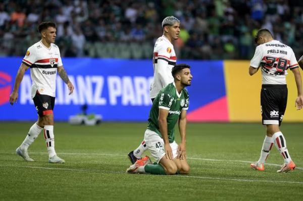 Flaco López em Palmeiras x São Paulo(Imagem:Marcos Ribolli)