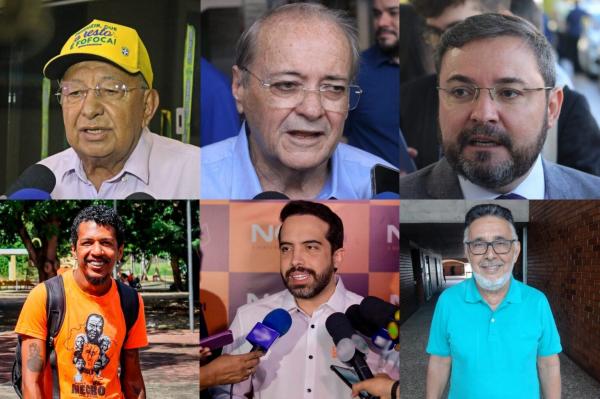 Pré-candidatos a prefeito de Teresina.(Imagem:montagem/ Portal ClubeNews)