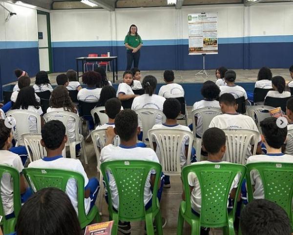 SEMAM promove palestra sobre prevenção de queimadas na Escola Municipal Raimundinha Carvalho.(Imagem:Reprodução/Instagram)