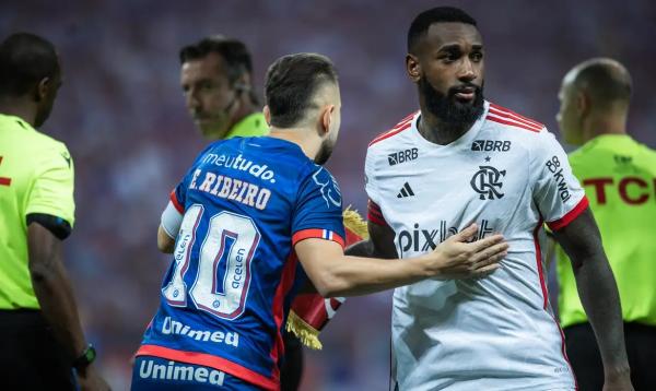 Flamengo e Bahia jogam por vaga na semifinal da Copa do Brasil.(Imagem:Rafael Rodrigues/E.C.Bahia/Direitos Reservados)