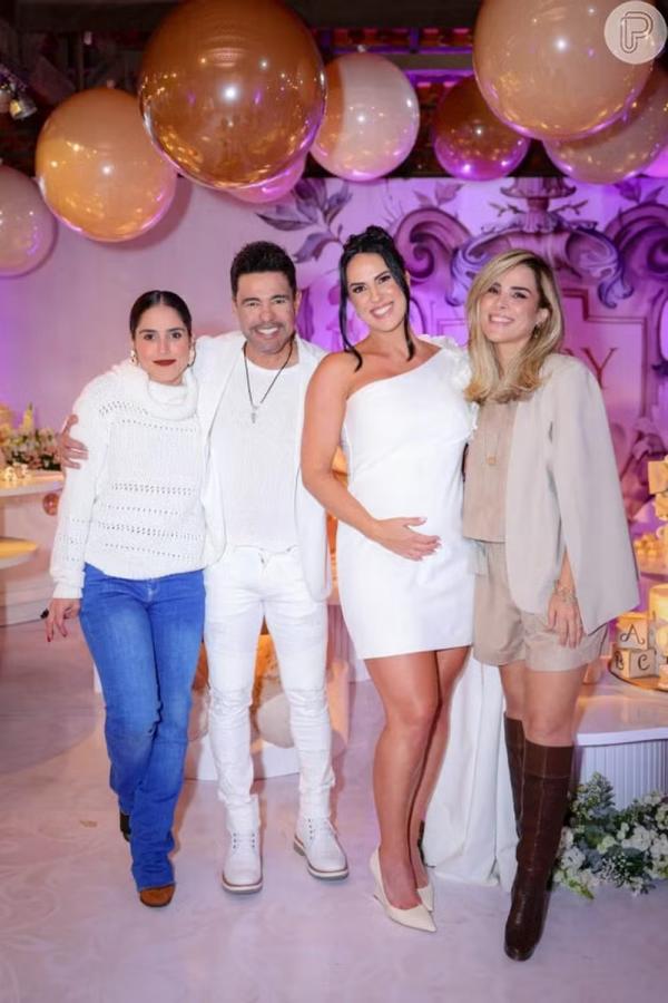 Camilla Camargo e Wanessa Camargo com Zezé Di Camargo e Graciele Lacerda.(Imagem:BrazilNews)