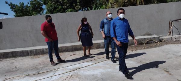 Prefeito Joel visita obras de reestruturação de escolas municipais(Imagem:FlorianoNews)