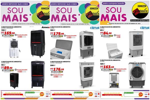 Enfrente o calor com as ofertas imperdíveis do Armazém Paraíba(Imagem:Divulgação)