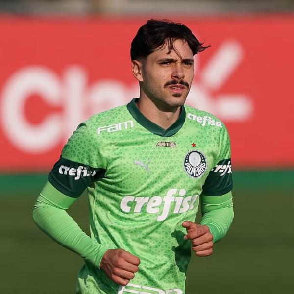 Mauricio em treino do Palmeiras.(Imagem:César Greco/Ag Palmeiras)