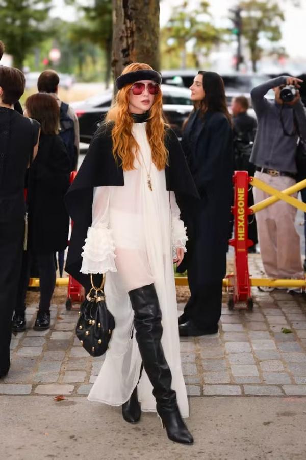 Marina Ruy Barbosa no desfile da Chloé.(Imagem: Brazil News)