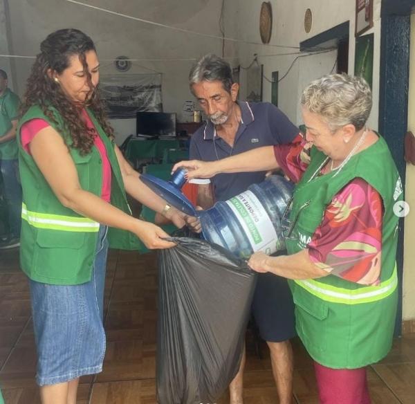 Projeto Ecotampas realiza 8º recolhimento de tampinhas de metal em Floriano.(Imagem:Reprodução/Instagram)