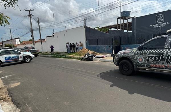 Homem que levava filha para culto é morto em frente a igreja evangélica em Parnaíba(Imagem:PM-PI)