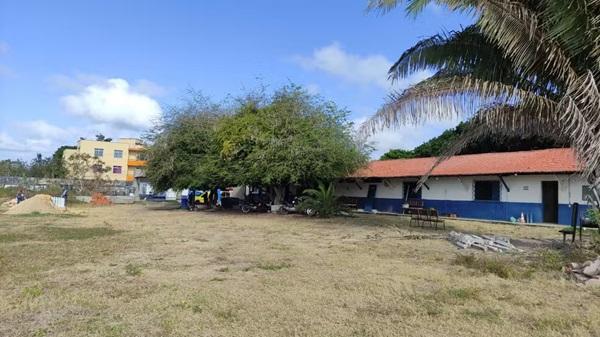 Reforma do CT Petrônio Portela, em Parnaíba.(Imagem:Felipe Cruz)