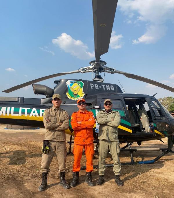 O Comando Operacional do Corpo de Bombeiros Militar realiza o monitoramento de todos os incêndios florestais do Estado, por meio de satélite, para orientar as equipes em campo.(Imagem:Divulgação)