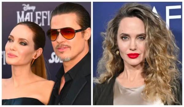 Angelina Jolie trocou alianças com Brad Pitt em 2014 e assinou seu divórcio do ator em 2019.(Imagem:Getty Images)