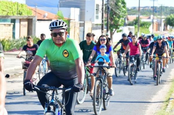 Floriano 127 anos: Passeio Ciclístico 2024 reúne centenas de ciclistas de todas as idades(Imagem:Secom)