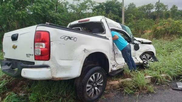 Ex-prefeito de Parnaguá morre vítima de colisão com carreta em estrada da Bahia.(Imagem:Jadiel Luiz/Blog do Sigi Vilares)