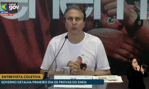 Ministro da Educação, Camilo Santana.(Imagem:Canal GOV/Reprodução)