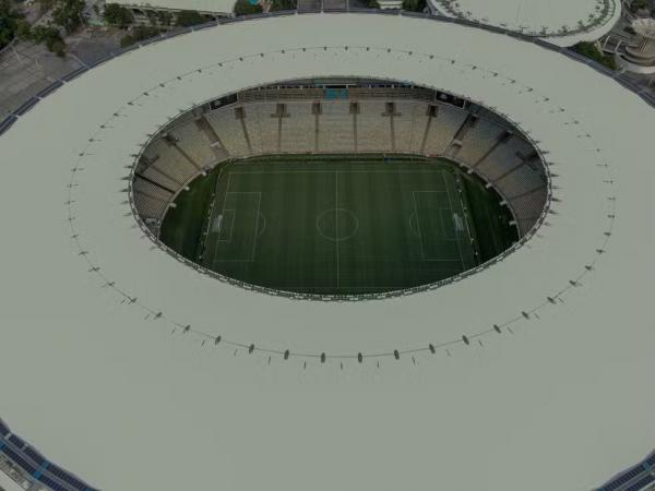 Imagem aérea do Estádio do Maracanã.(Imagem:Thiago Ribeiro/AGIF)