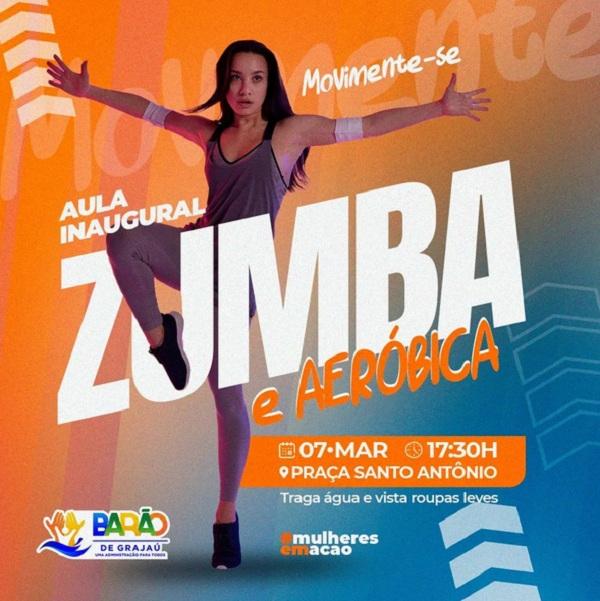 Aulão de Zumba e Aeróbica em comemoração ao Dia da Mulher.(Imagem:Reprodução/Instagram)