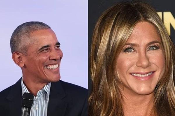 Barack Obama e Jennifer Aniston(Imagem:Getty Images)