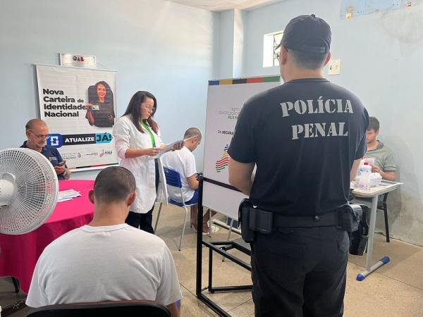  Projeto Registrar emite carteira nacional de identidade para internos das unidades prisionais(Imagem:Divulgação)