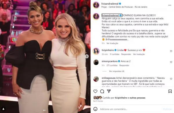 Lívia Andrade manda indireta para Patrícia Abravanel.(Imagem:Reprodução/Instagram)