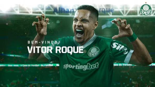 Palmeiras anuncia Vitor Roque.(Imagem:Divulgação)