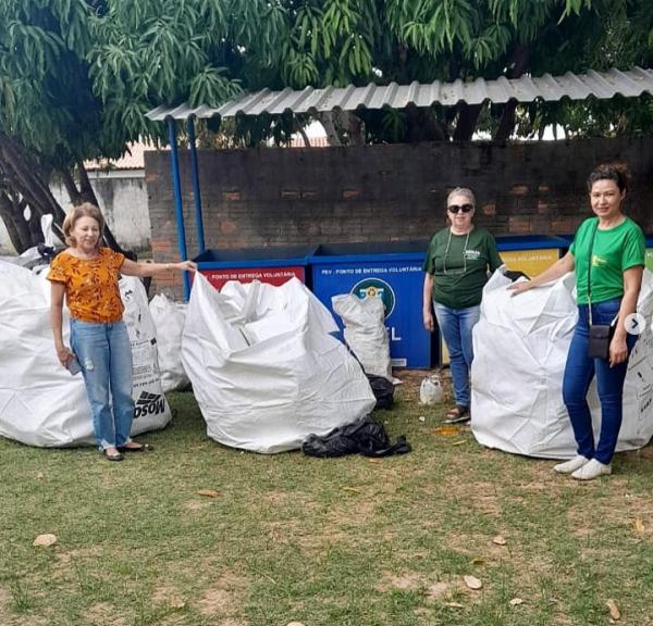 Projeto Escola Seletiva recolhe 189 kg de materiais recicláveis em outubro em Floriano.(Imagem:Reprodução/Instagram)