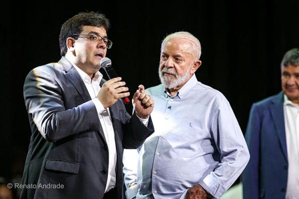 Governador Rafael Fonteles e presidente Lula.(Imagem:Renato Andrade)