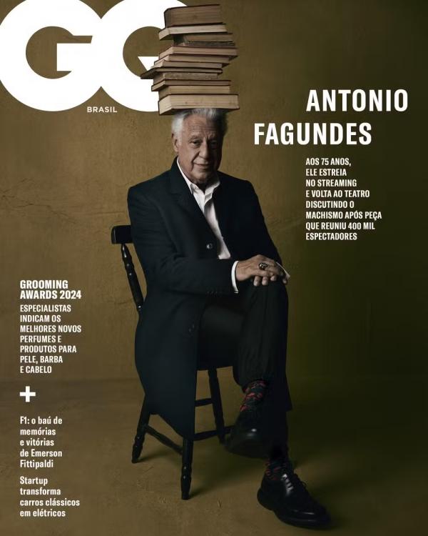 Antonio Fagundes é capa da GQ de outubro.(Imagem:Paulo Vainer)