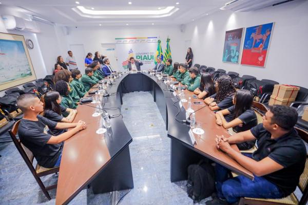 Time que ficou em 11º lugar é formado por estudantes do Centro de Educação Integral (CETI) Elon Machado Moita, de Lagoa Alegre.(Imagem:Gabriel Paulino)