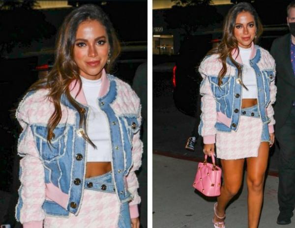 Anitta vai à churrascaria em Los Angeles com look grifado de R$ 35 mil(Imagem:Reprodução)