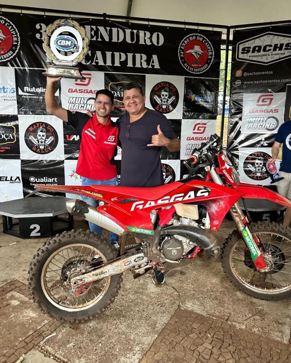 Guilherme Portela conquista para o Piauí o inédito título de campeão brasileiro de Enduro de Regularidade.(Imagem:Divulgação)