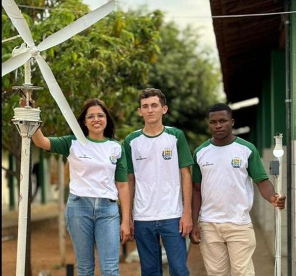 Projeto de Aerogerador criado por estudantes piauienses será destaque em evento nacional(Imagem:Reprodução)