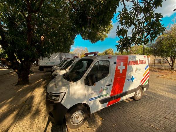 Ambulâncias serão destinadas aos hospitais de Floriano, Oeiras, Itainópolis, São Miguel do Tapuio e o Hospital da Polícia Militar Dirceu Arcoverde, em Teresina.(Imagem:Divulgação)