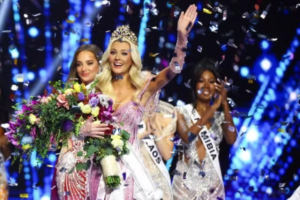 Victoria Kjaer, da Dinamarca, vence o concurso Miss Universo.(Imagem:Raquel Cunha/Reuters)