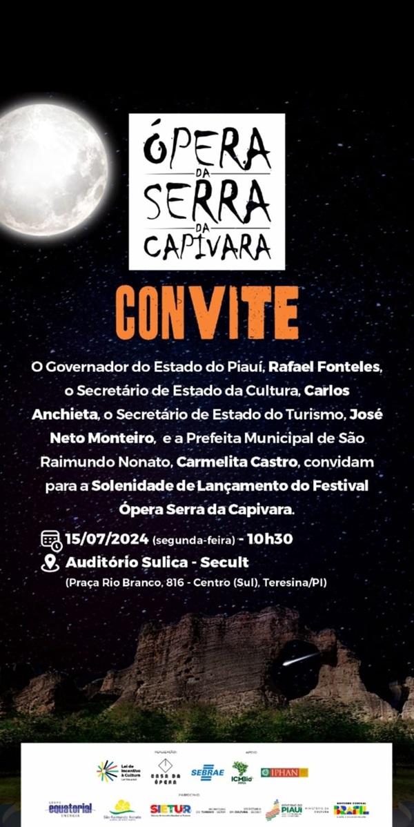 O evento conta com projeções gráficas, holografia e diversos elementos visuais tecnológicos, além de orquestra armorial e grupos de bailarinos.(Imagem:Reprodução)