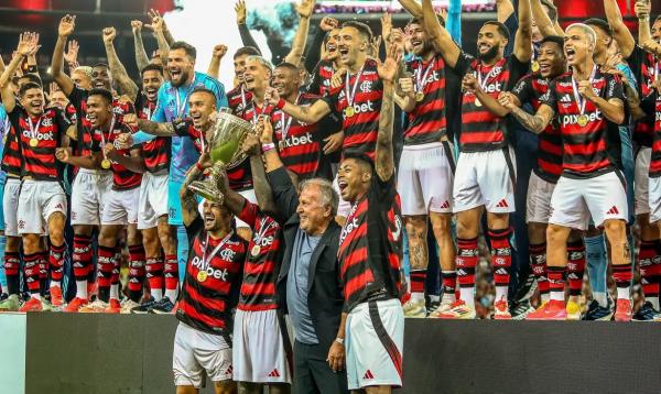 É o 39º título do Rubro-Negro que venceu jogo de ida por 2 a 1(Imagem:Gilvan de Souza/Flamengo)