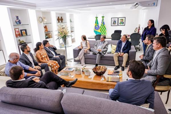 Reunião com o diretor-geral do Instituto de Matemática Pura e Aplicada ? Impa Marcelo Viana.(Imagem: Gabriel Paulino)