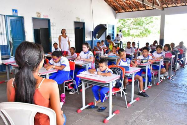 Estudantes da Rede Municipal de Floriano participam da 2ª Avaliação Fluência Leitora.(Imagem:Secom)