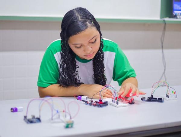 Aula de robotica(Imagem:Divulgação)