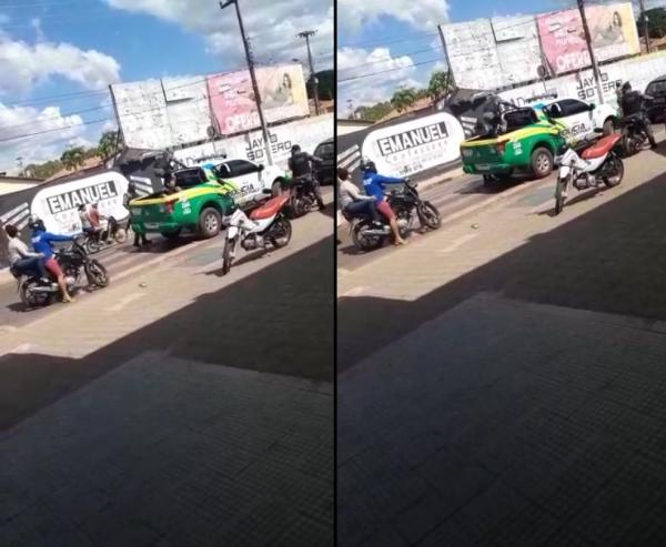 Corregedoria da PM apura caso de policial agredindo preso dentro de viatura no Piauí
