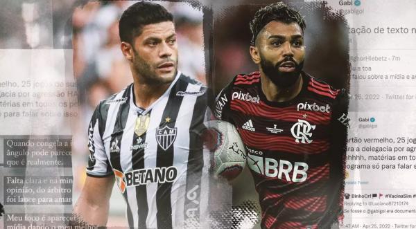Donos de feito raro no Brasil, Hulk e Gabigol veem relação ir dos elogios à troca de farpas