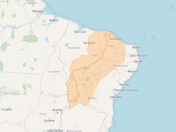 Piauí entra em "alerta laranja", com perigo de chuvas intensas