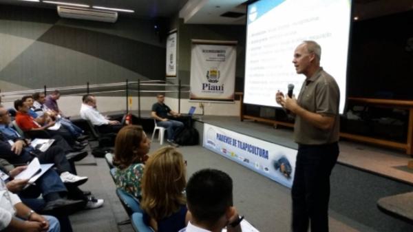 Semin&aacute;rio Piauiense de Tilapicultura supera expectativas de p&uacute;blico.(Imagem:Ascom SDR)