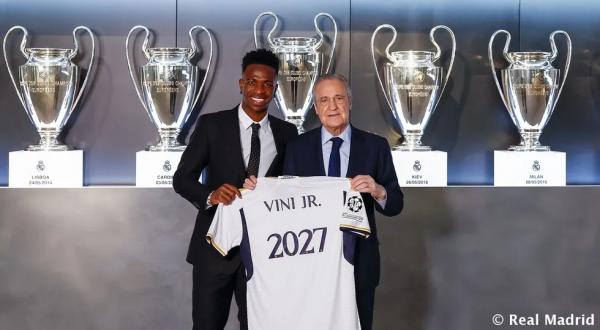 Real Madrid anuncia novo contrato com Vinicius Junior e multa bilionária